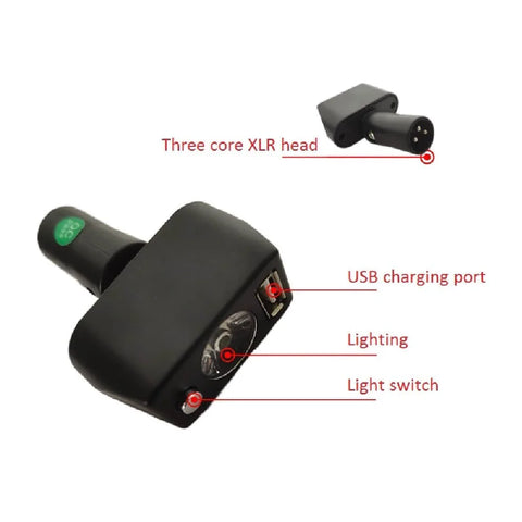 ComfyGO koplamp en USB-connector voor elektrische rolstoelen
