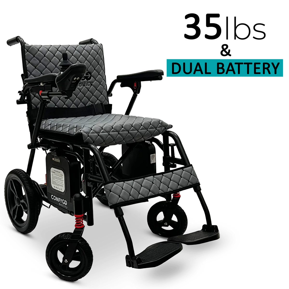 X-7 Comfygo Lightweight Foldable Electric Wheelchair