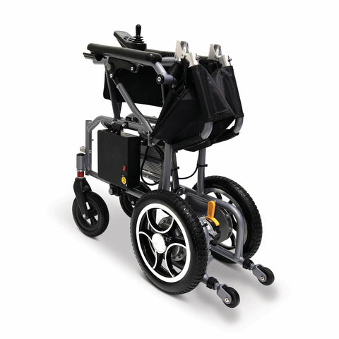 X-7 ComfyGO Sedia a rotelle elettrica pieghevole leggera per viaggiare con telecomando 