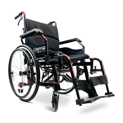X-1 Lightweight Manual Wheelchair with Quick-Detach Wheels