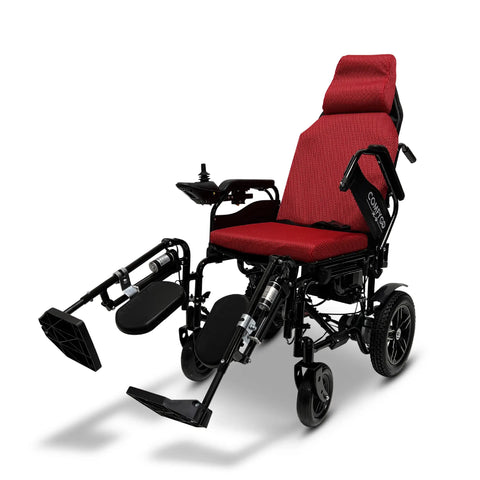 X-9 Op afstand bestuurbare elektrische rolstoel, automatisch verstelbare rugleuning en opklapbare beensteunen 